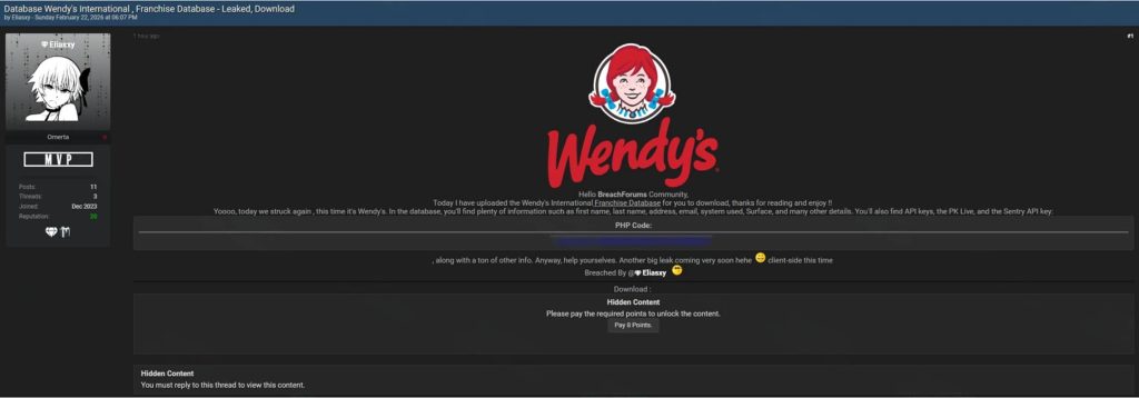 Hacker Drops Burger King Data on Dark Web Forum
