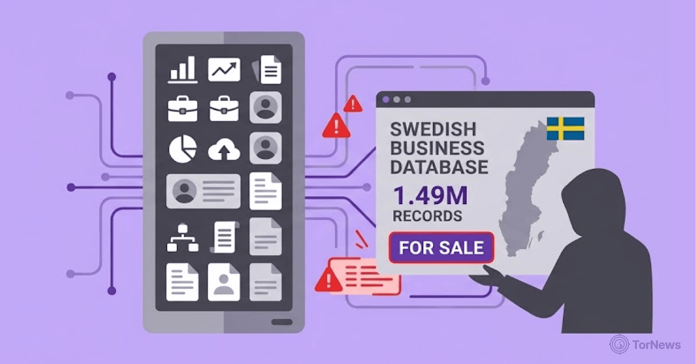 Hacker Claims Swedish Business Database With 1 49 Million Records are for Sale